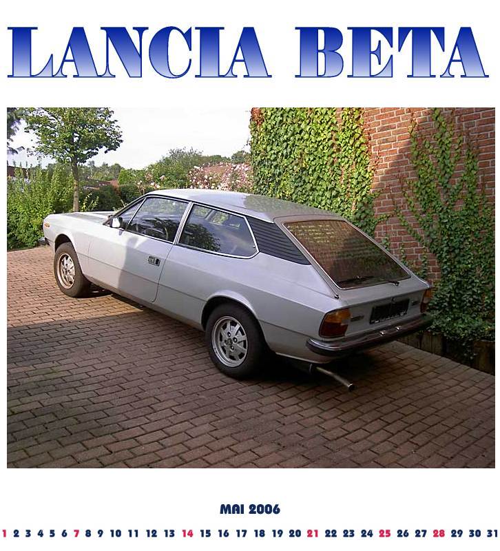 Mai 2006 Lancia Beta Kalender